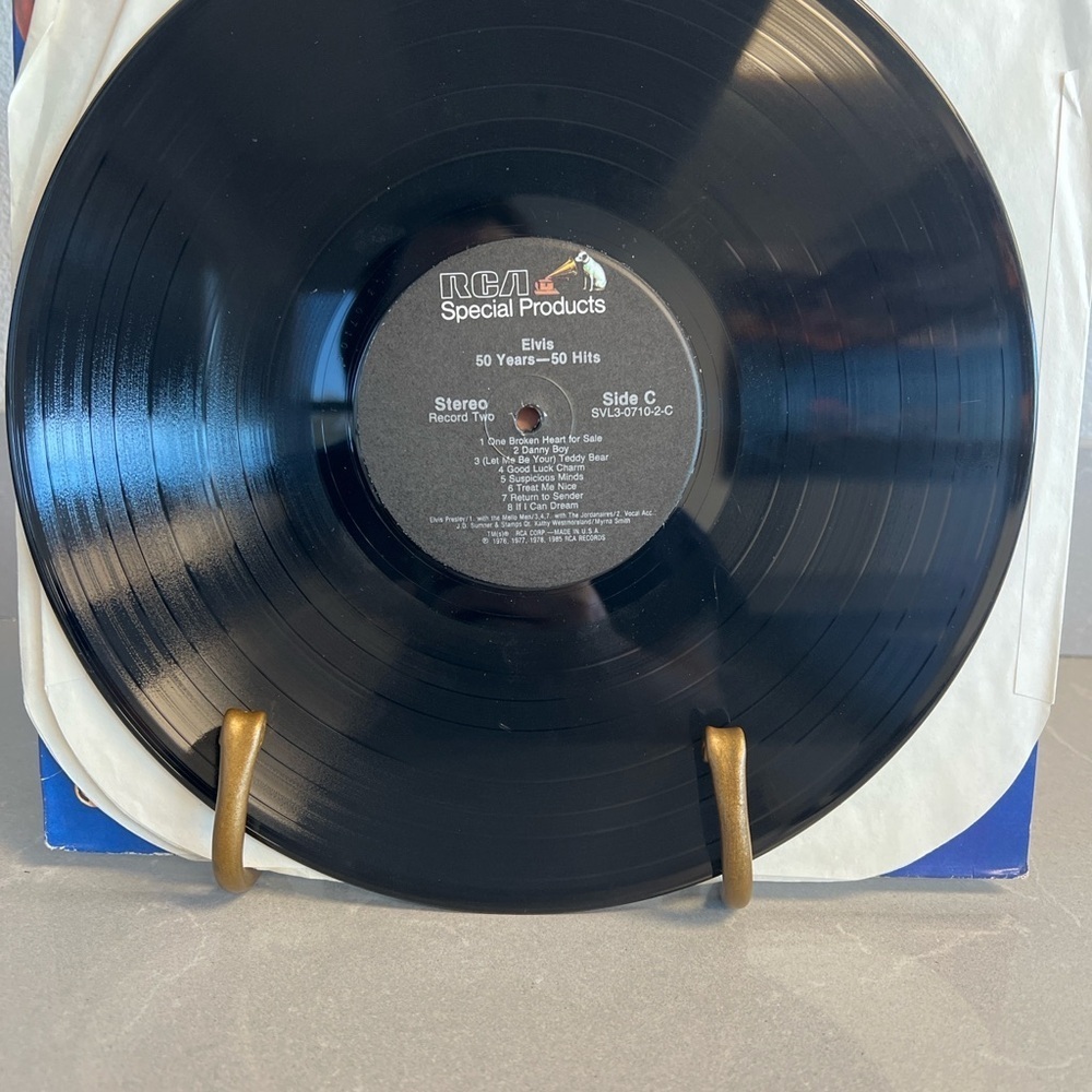 Vintage 1985 Elvis Presley “50 Years 50 Hits” 3 LP Vinyl Box Set – RCA Special - Picture 5 of 8